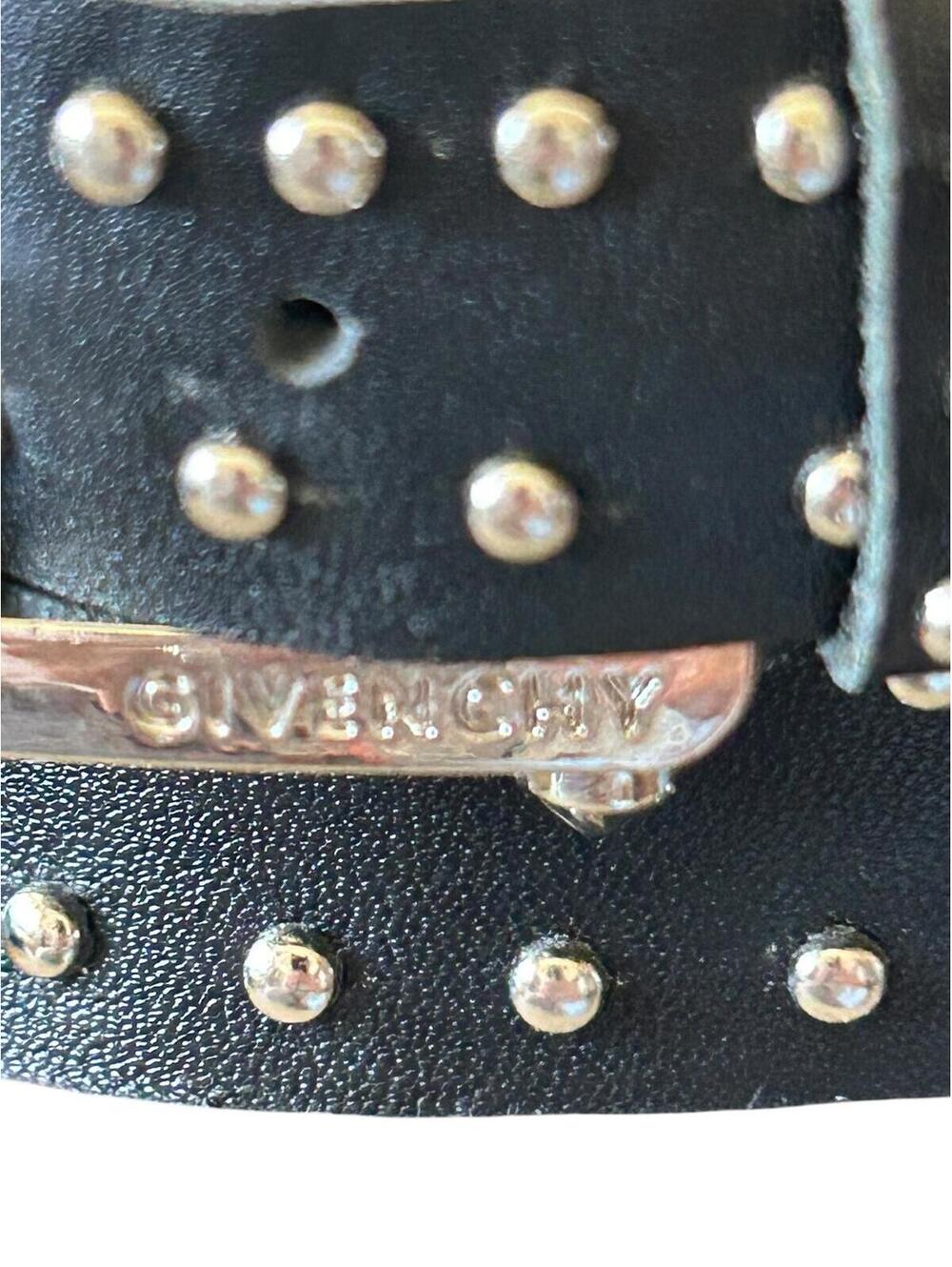 Givenchy Studded Biker Boots Black Leather Harness Moto EU 38/ US 7.5 - Picture 8 of 15